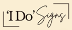 'I Do' Signs Text Logo